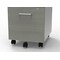 Linea Italia Metal Mobile File Cabinet, 17 inW x 20 inD x 24 inH, Ash Laminate ZUD106 - alternate 6